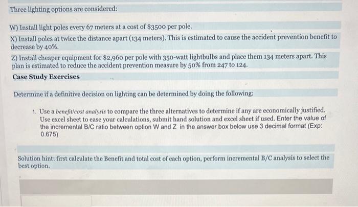 about highway lighting and its role in accident reduction. Poor highway lighting