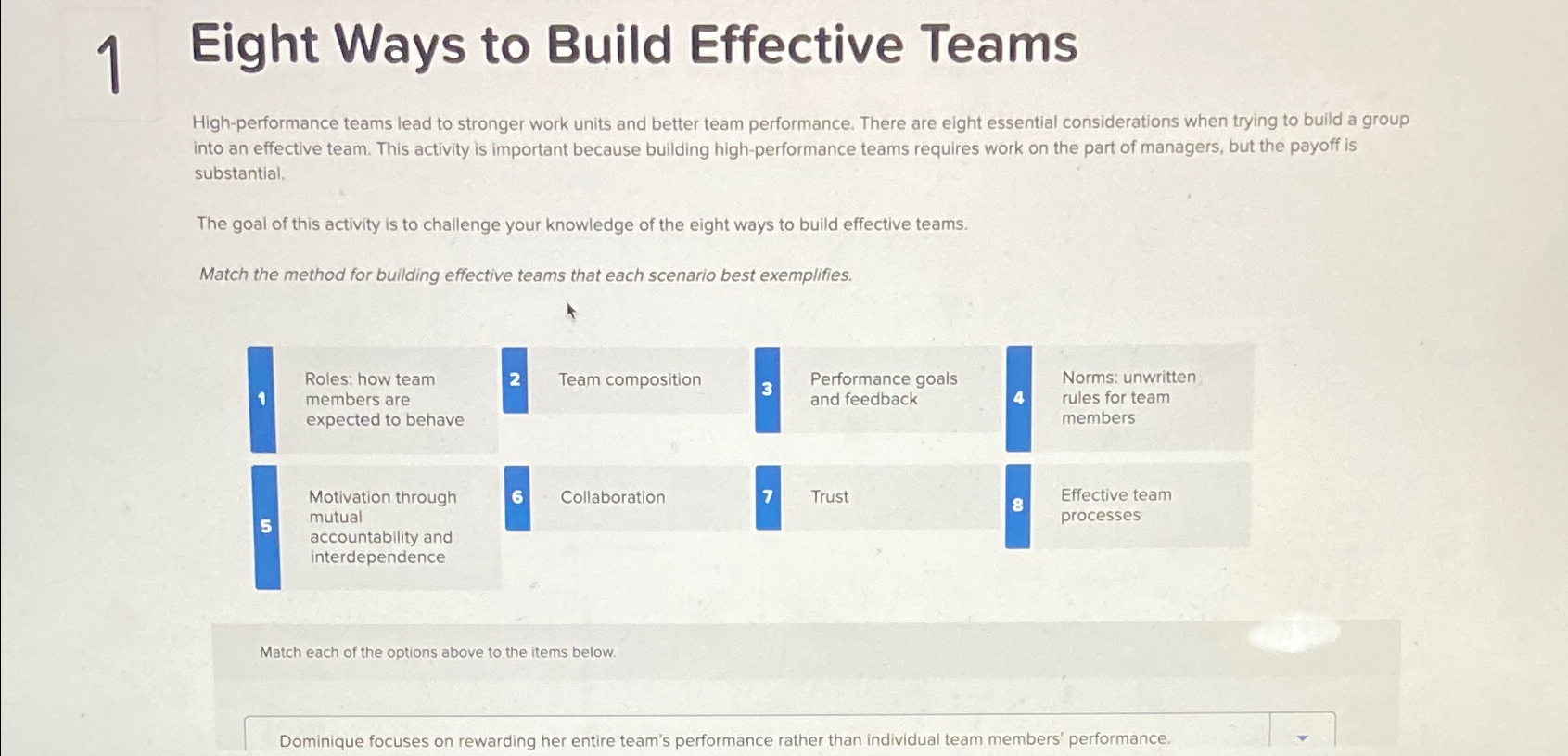  1 Eight Ways to Build Effective Teams High-performance teams lead to