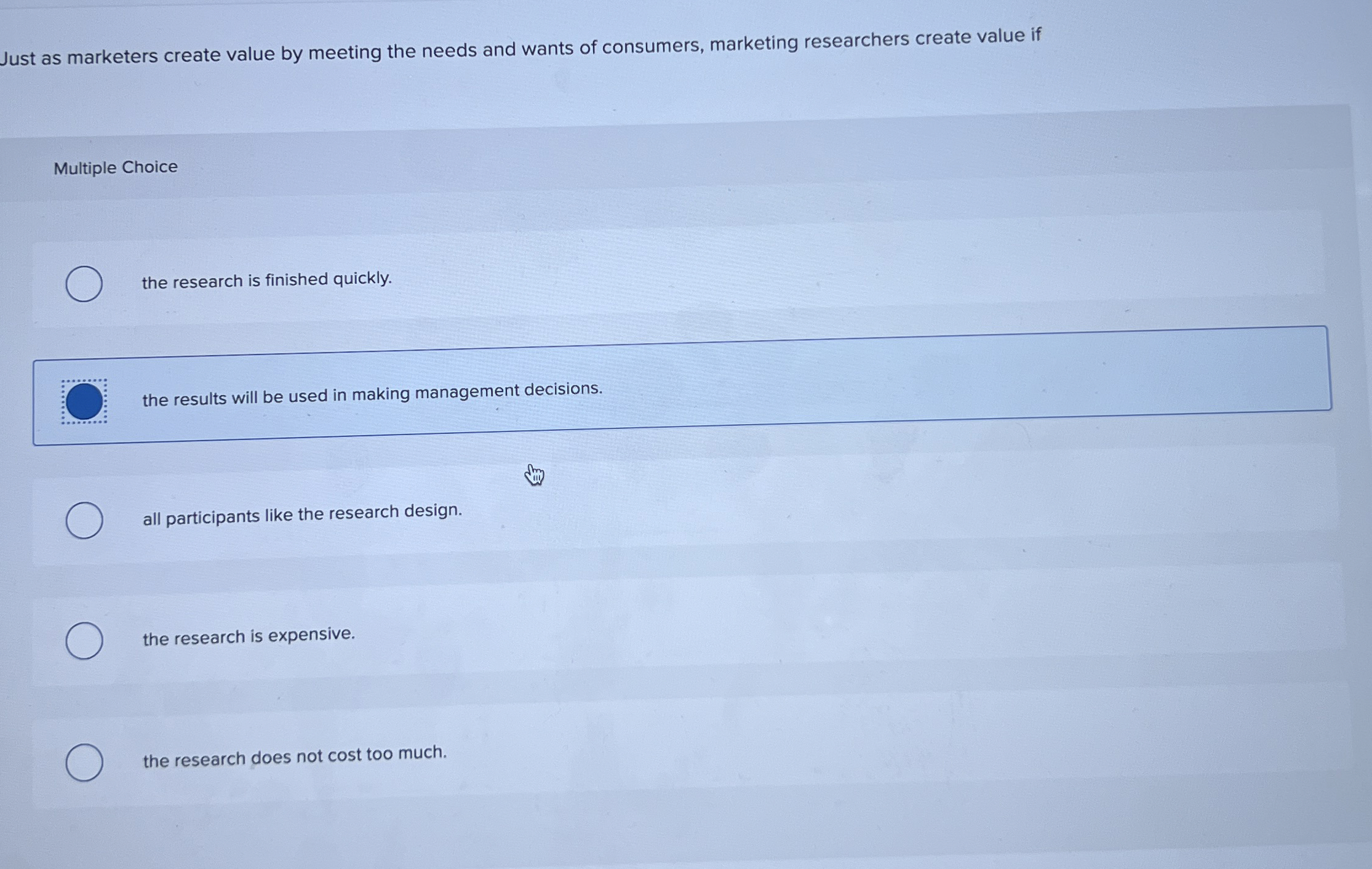  Just as marketers create value by meeting the needs and wants