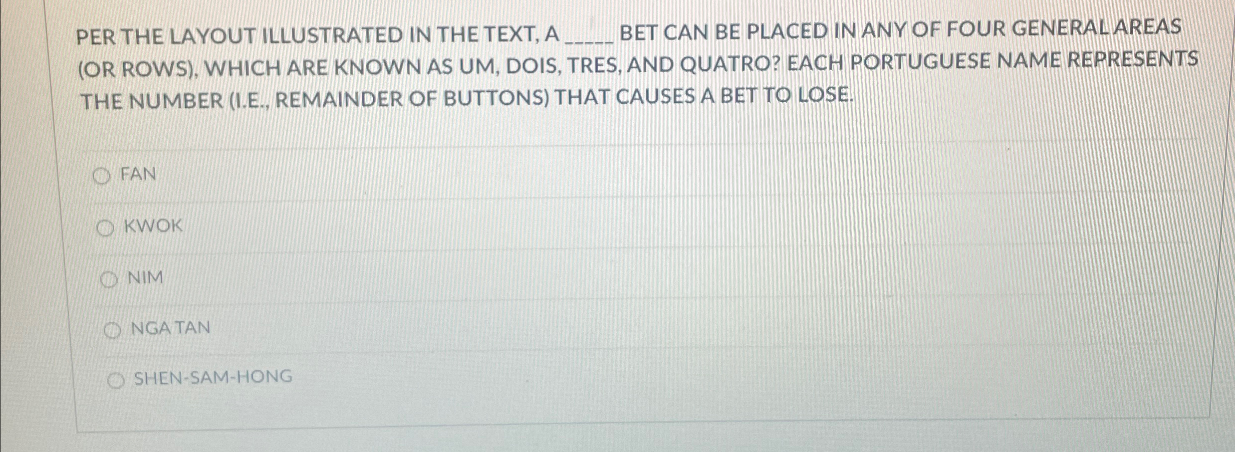  PER THE LAYOUT ILLUSTRATED IN THE TEXT, A q, BET CAN