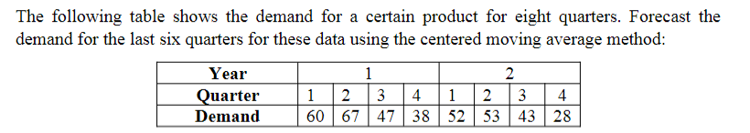 Please show your solution in excel and explain it. Thanks The following