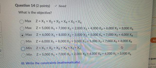the required capital at the present time for each project are given