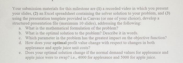 solution for problem Howard's Apple Farm makes applesauce and apple juice from