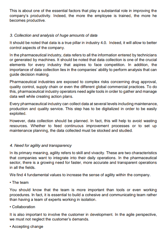 and attach below is the question for the article. The pharmaceutical industry