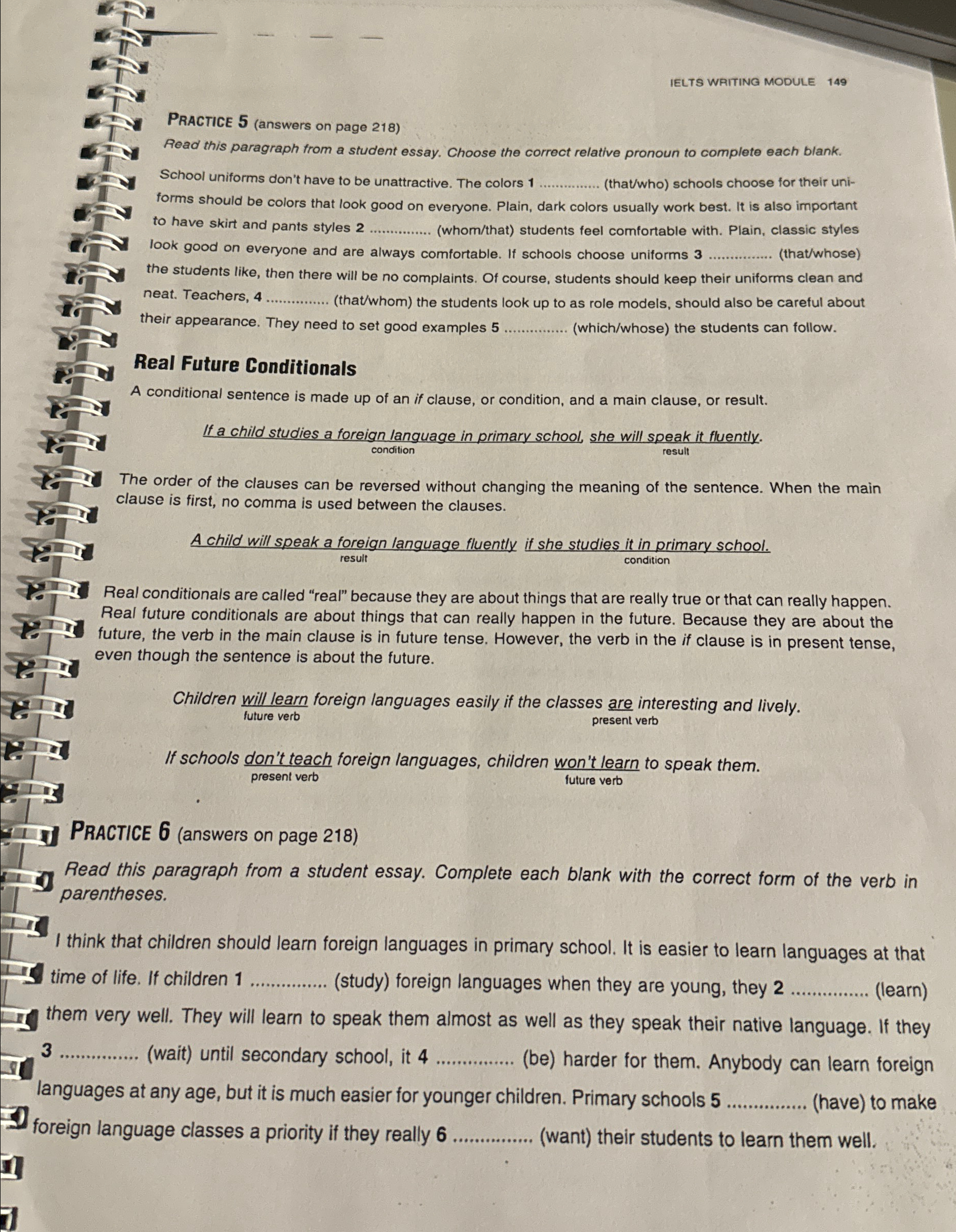  IELTS WAITING MODULE 149 Practice 5(answers on page 218) Read this