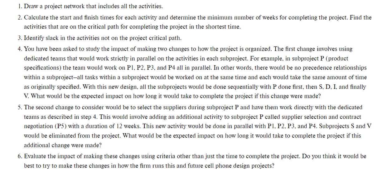  Read the Analytics Exercise: Product Design Project presented in Ch.4. Use