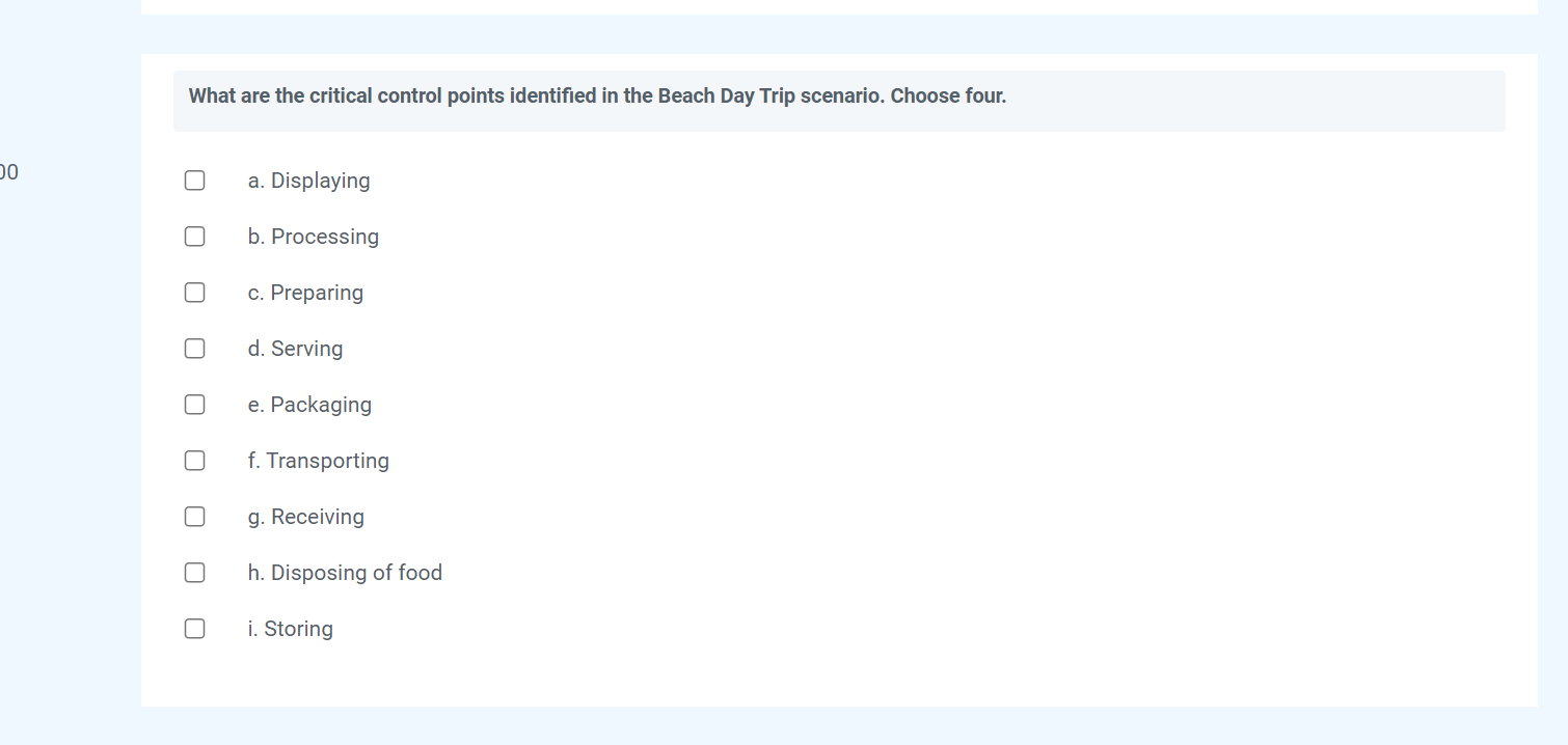 relating to the scenario. Case Study - Beach Day Trip A group