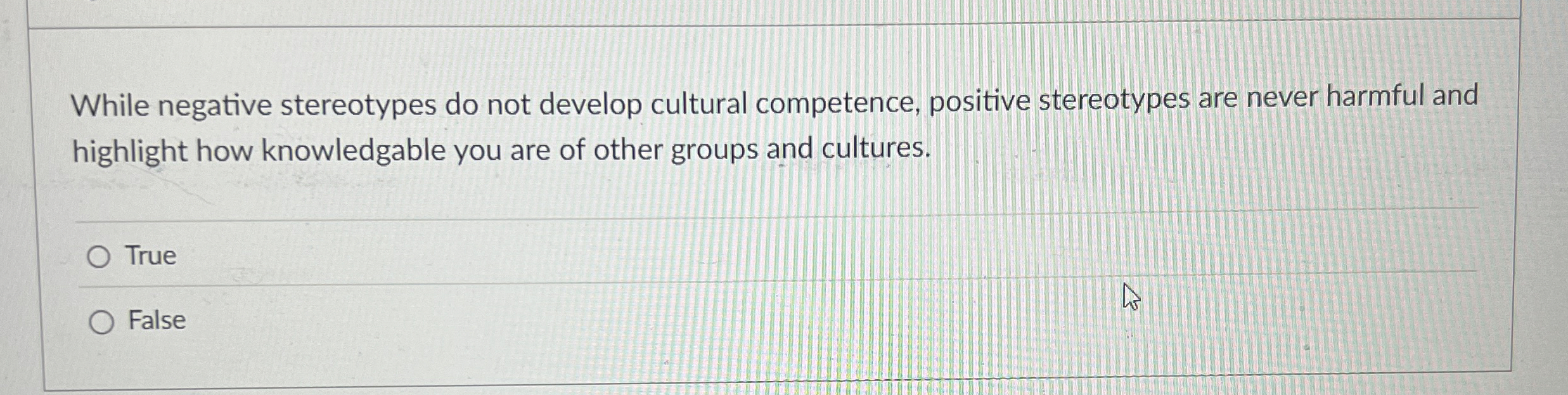  While negative stereotypes do not develop cultural competence, positive stereotypes are