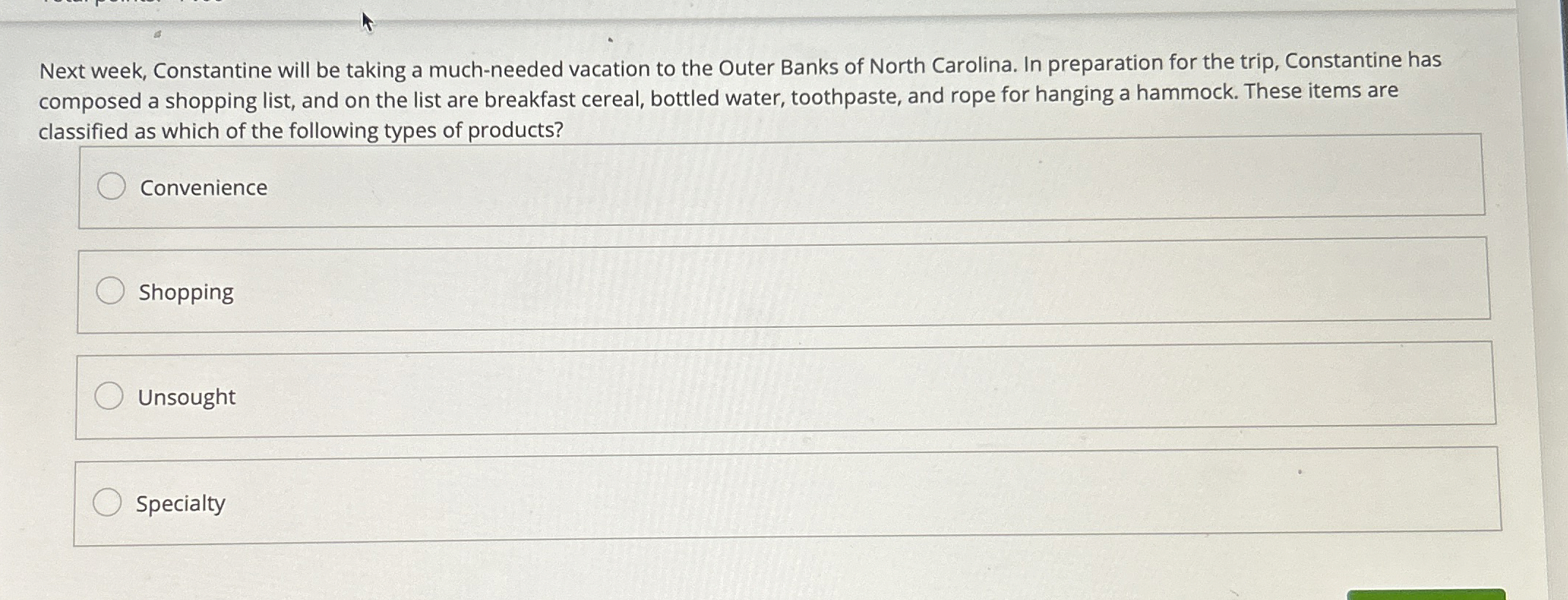  Next week, Constantine will be taking a much-needed vacation to the