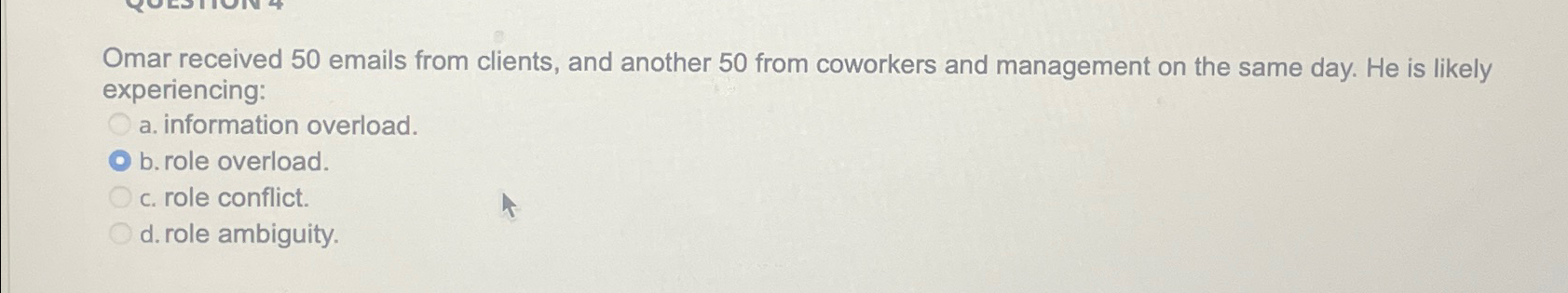  Omar received 50 emails from clients, and another 50 from coworkers