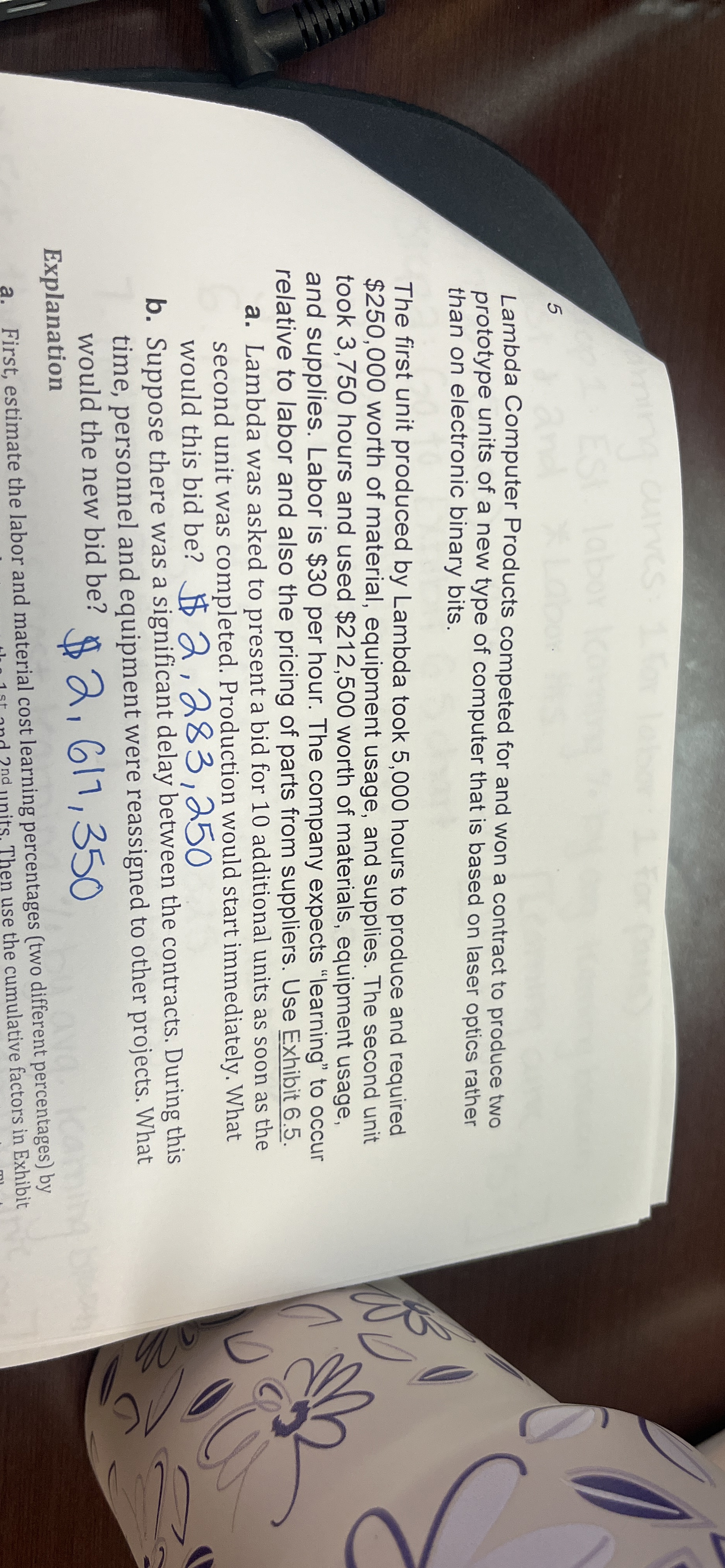  5 Lambda Computer Products competed for and won a contract to