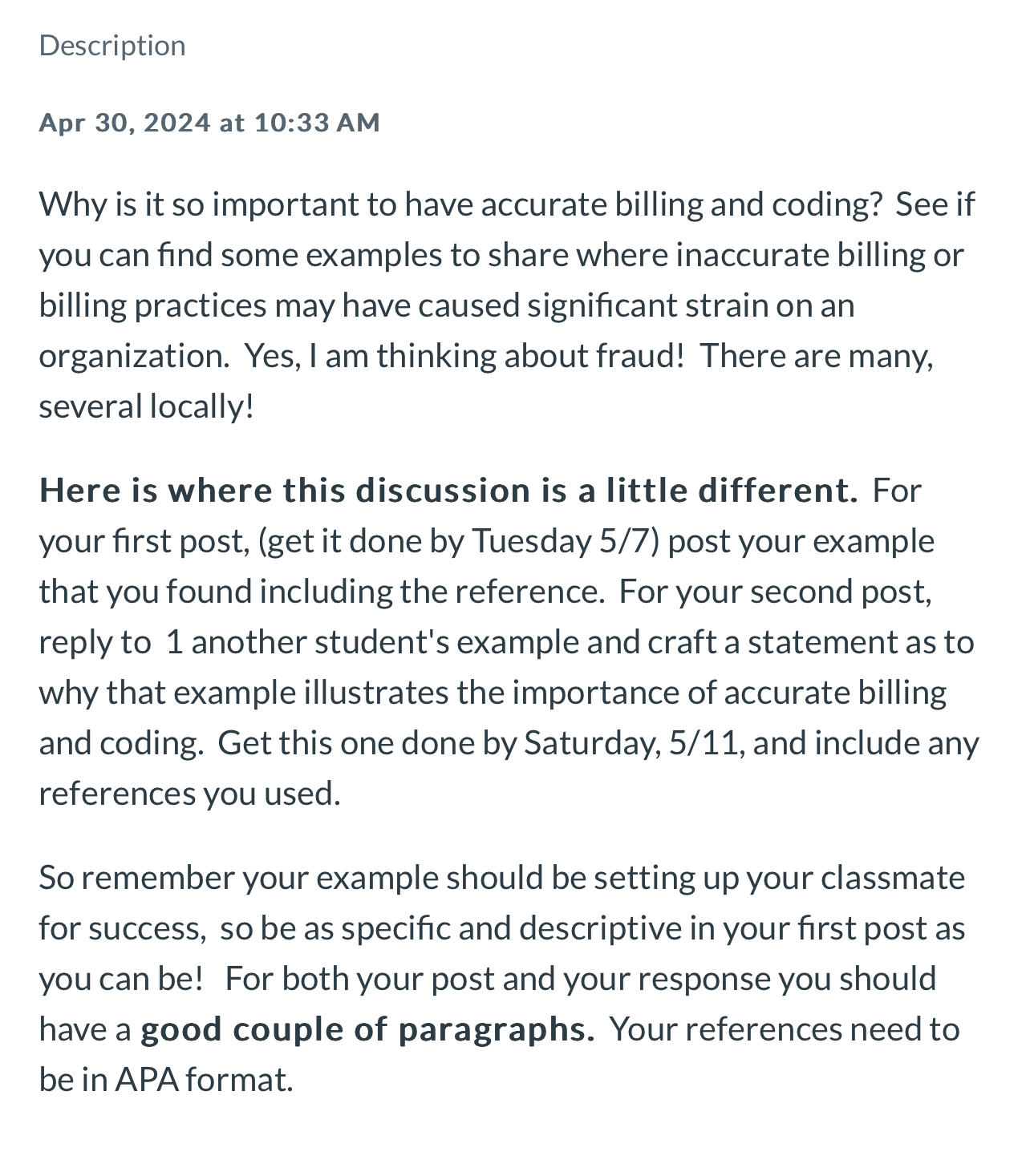  Description Apr 30,2024 at 10:33 AM Why is it so important