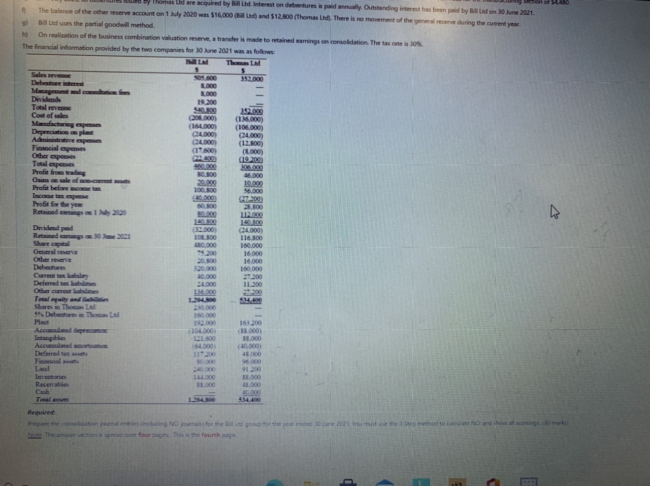 Can you answer this question? e acquired by Bill Led. Interest on