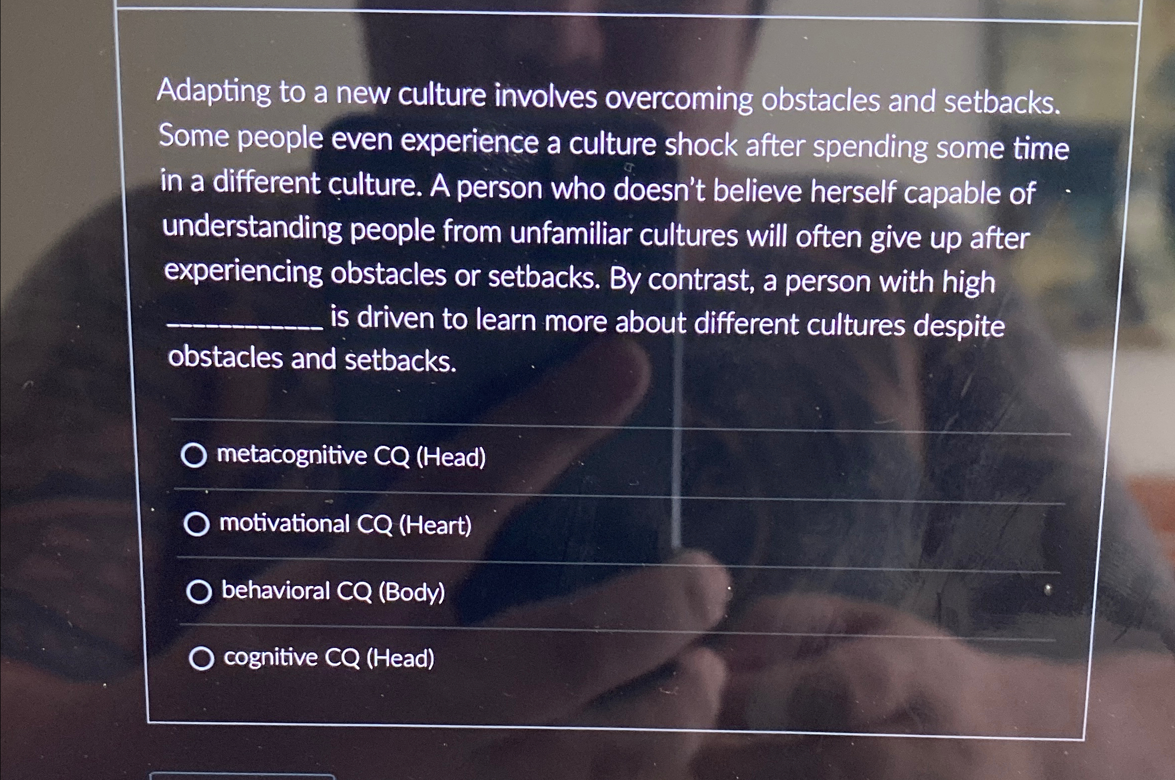  Adapting to a new culture involves overcoming obstacles and setbacks. Some