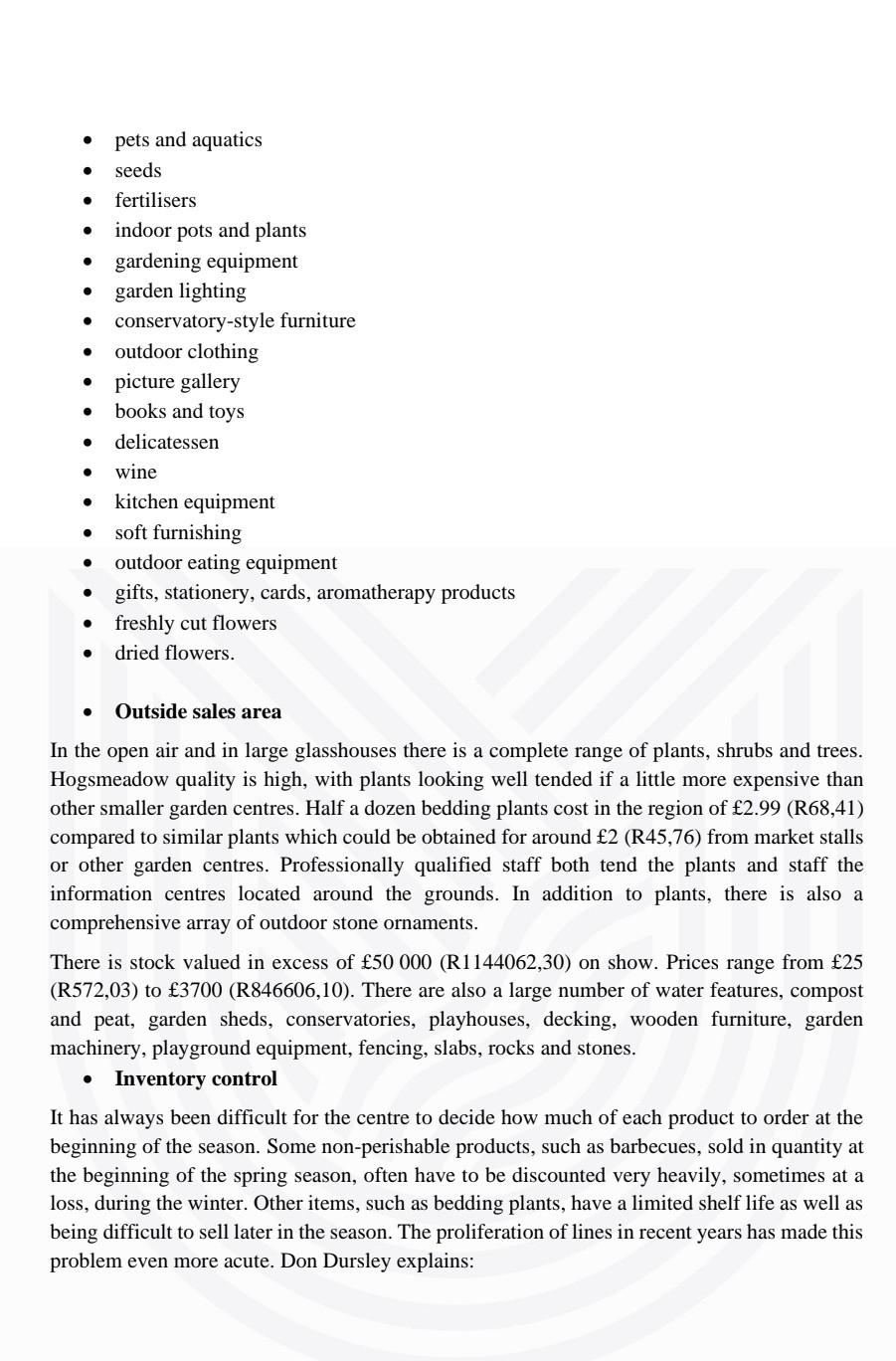 1: Hogsmeadow Garden Centre Don Dursley spread his arms widely as he