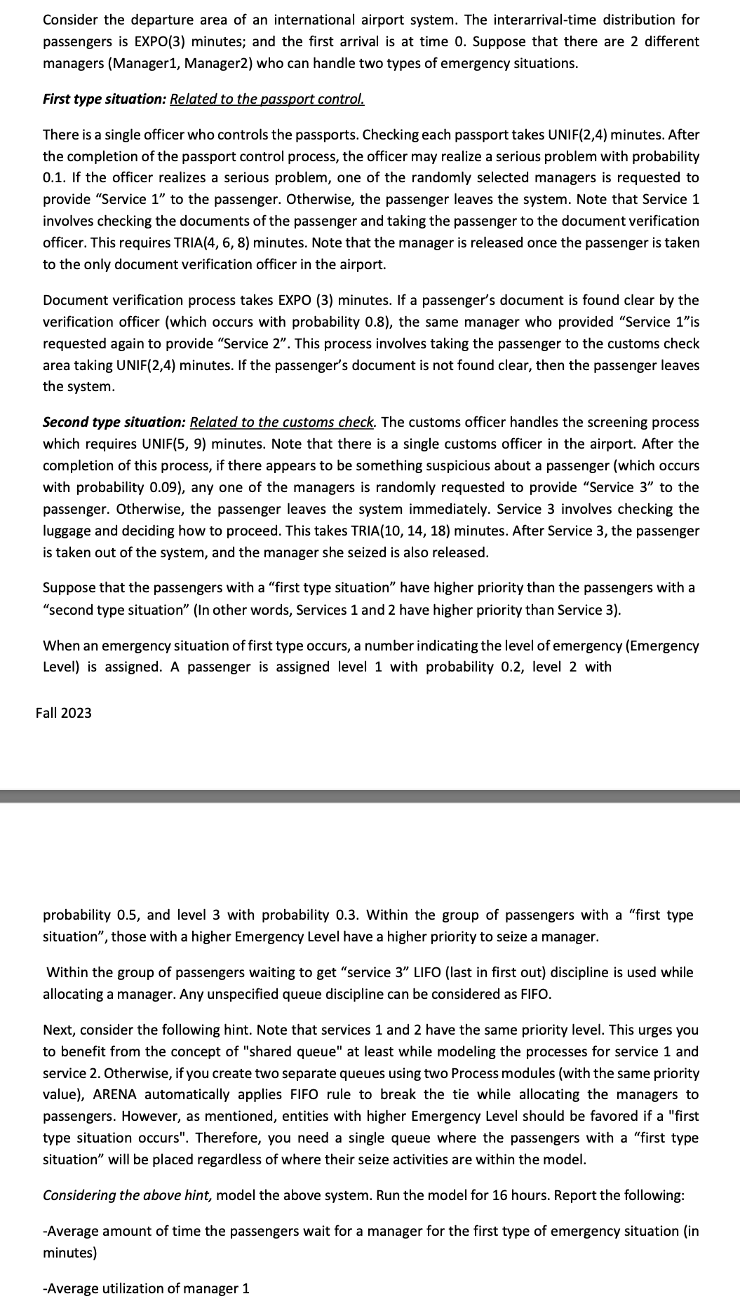 Show the steps that how can i model that case according to