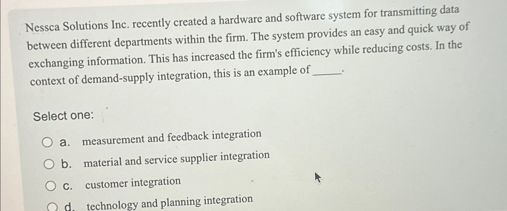  Nessca Solutions Inc. recently created a hardware and software system for
