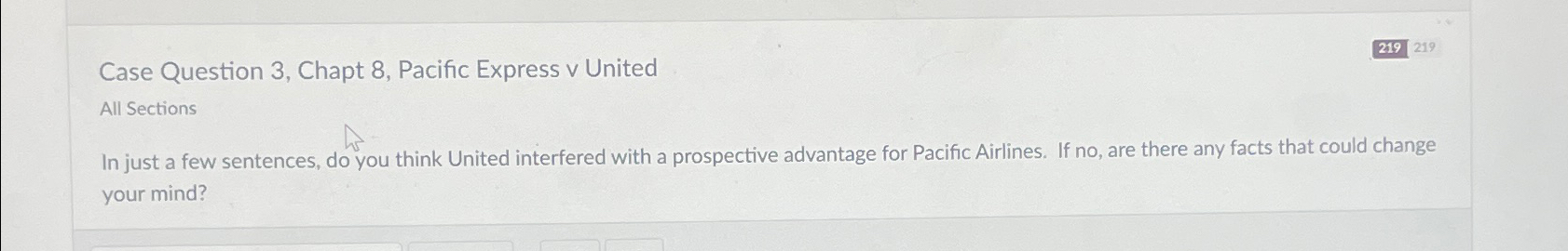  Case Question 3, Chapt 8, Pacific Express v United All Sections