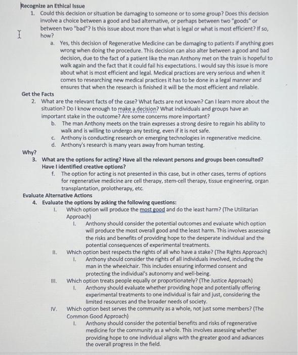 help) (brainstroming guied continued -to help) Looking Toward a Medical Future- Ethic