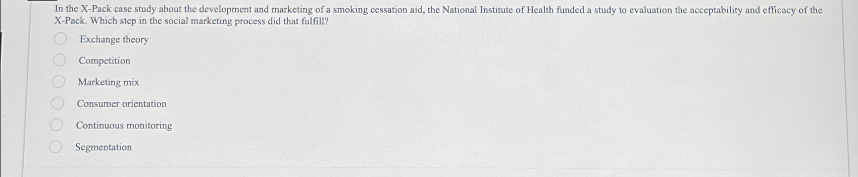  In the X-Pack case study about the development and marketing of