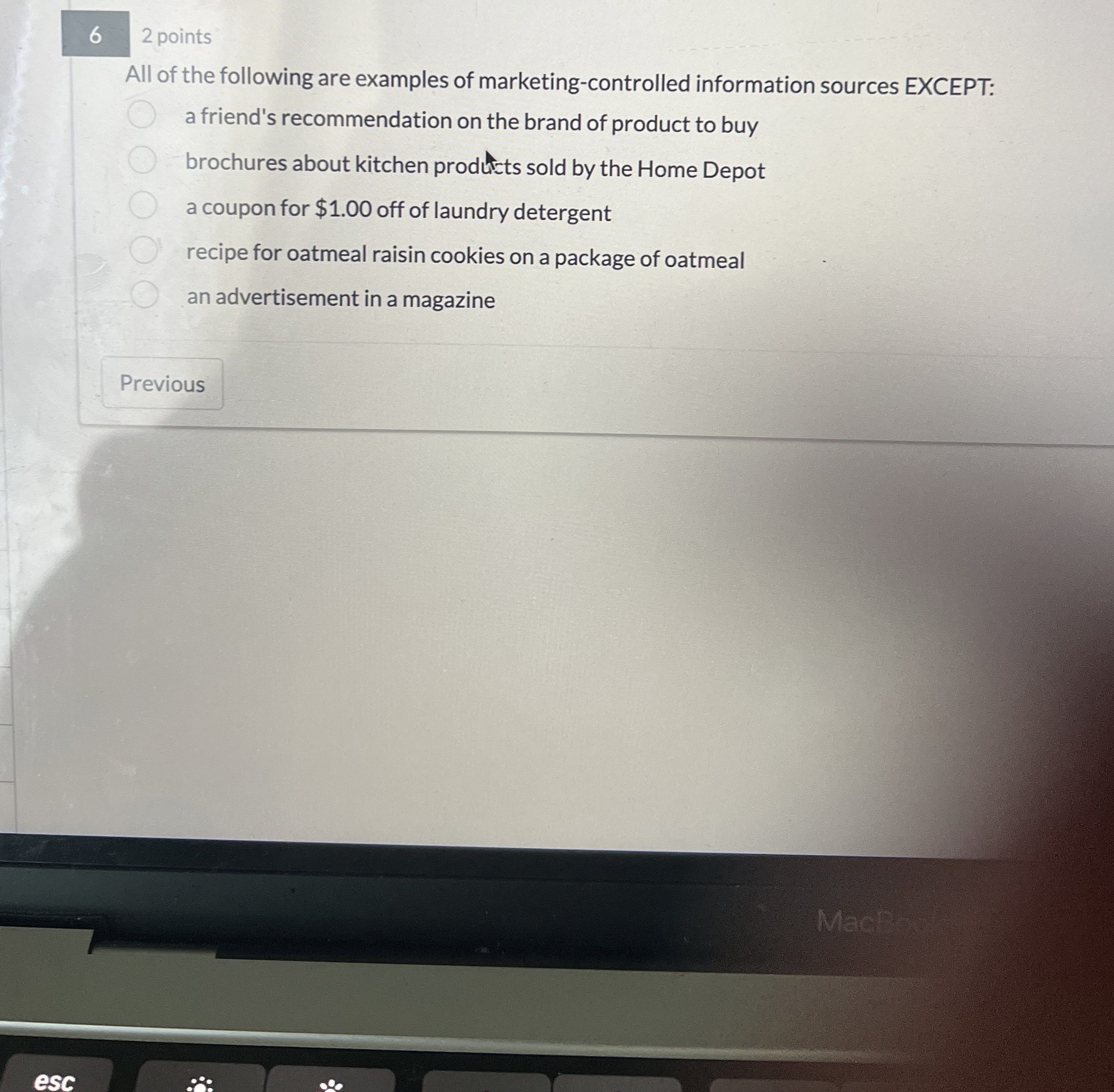  1 2 points Walmart realizes a by using its relationships with