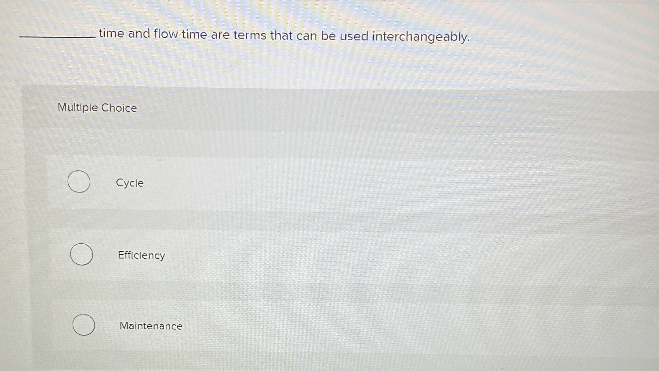  time and flow time are terms that can be used interchangeably.