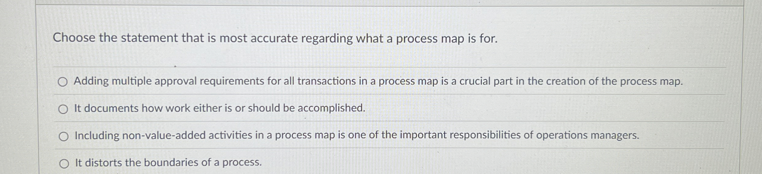  Choose the statement that is most accurate regarding what a process