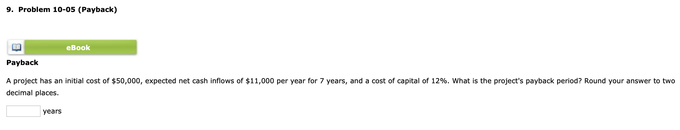 project's IRR? Round your answer to two decimal places. % A project