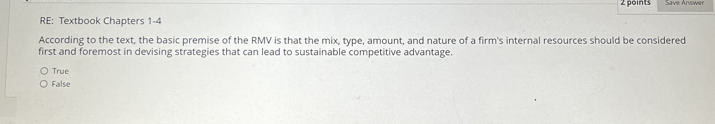  RE: Textbook Chapters 1-4 According to the text, the basic premise