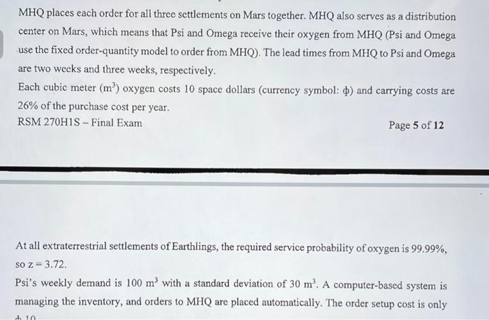 opened three settlements on planet Mars so far: Mars Head Quarter (MHQ),