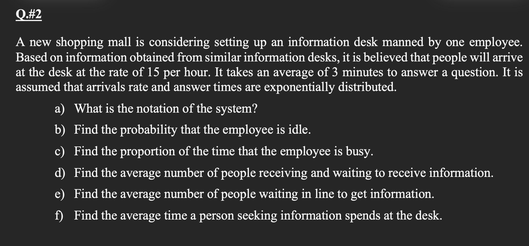  0.#2 A new shopping mall is considering setting up an information