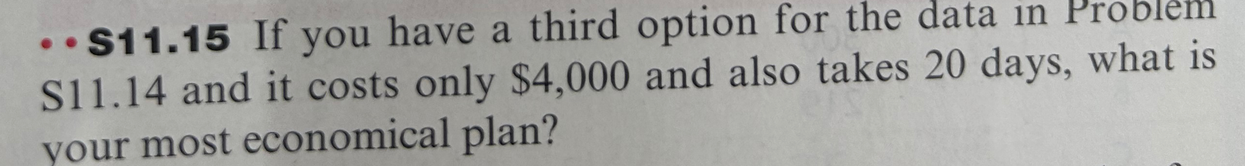  -$11.15 If you have a third option for the data in