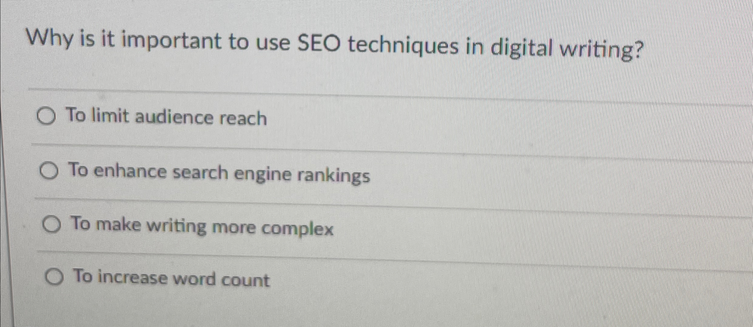  Why is it important to use SEO techniques in digital writing?