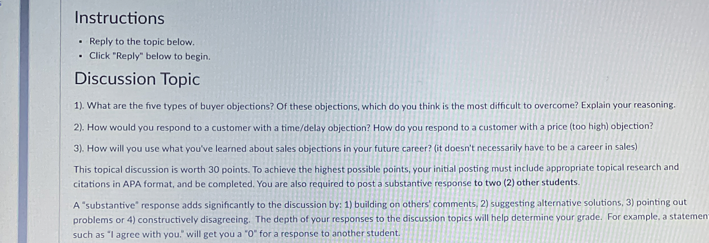  Instructions Reply to the topic below. Click "Reply" below to begin.