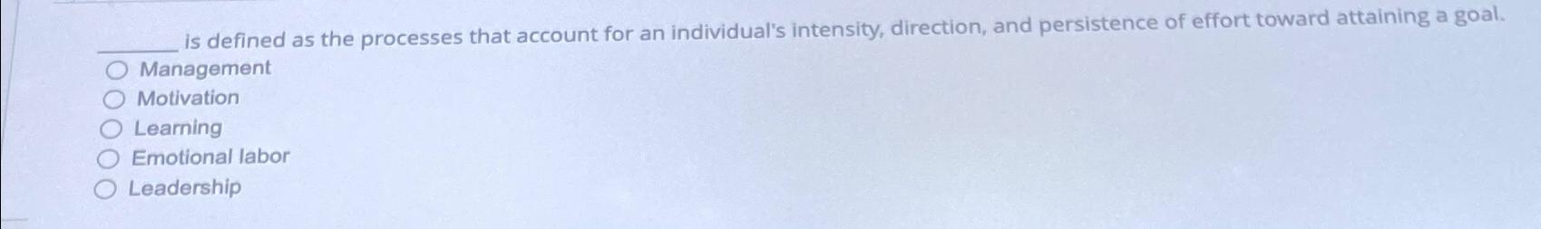  is defined as the processes that account for an individual's intensity,