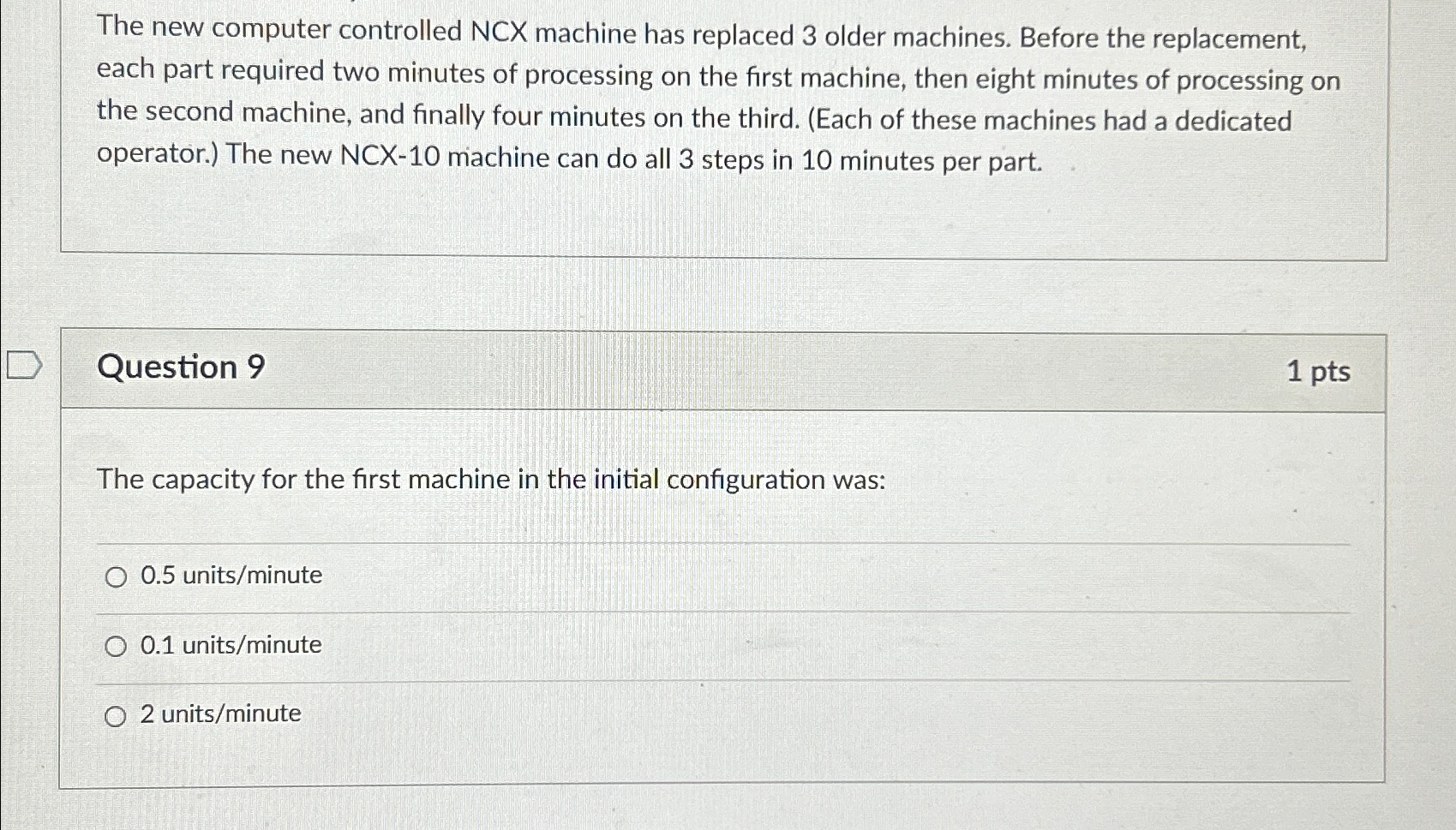  The new computer controlled NCX machine has replaced 3 older machines.