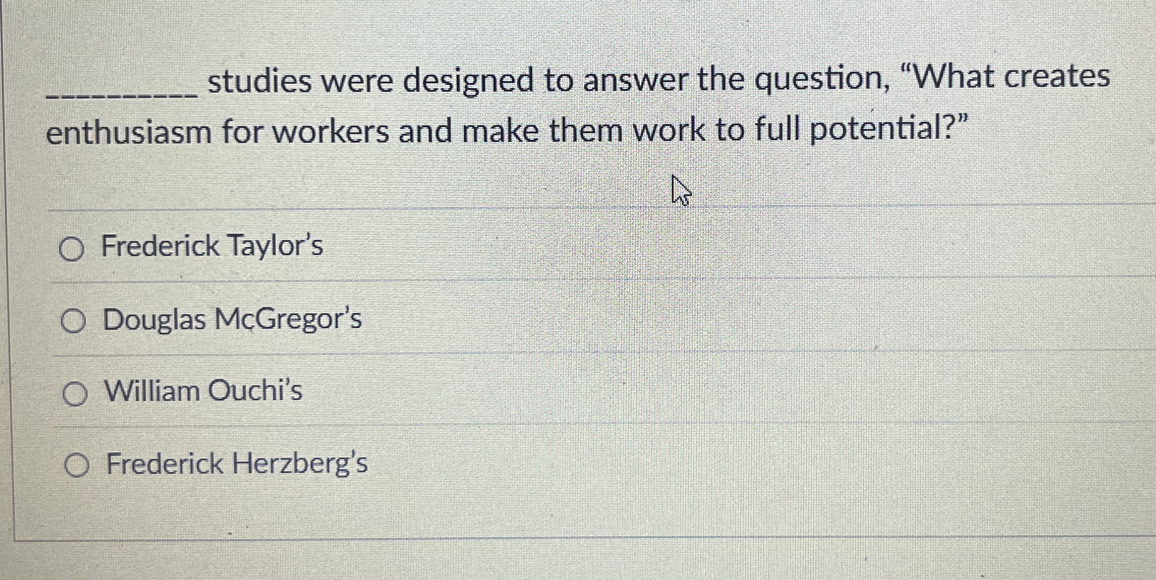  studies were designed to answer the question, "What creates enthusiasm for
