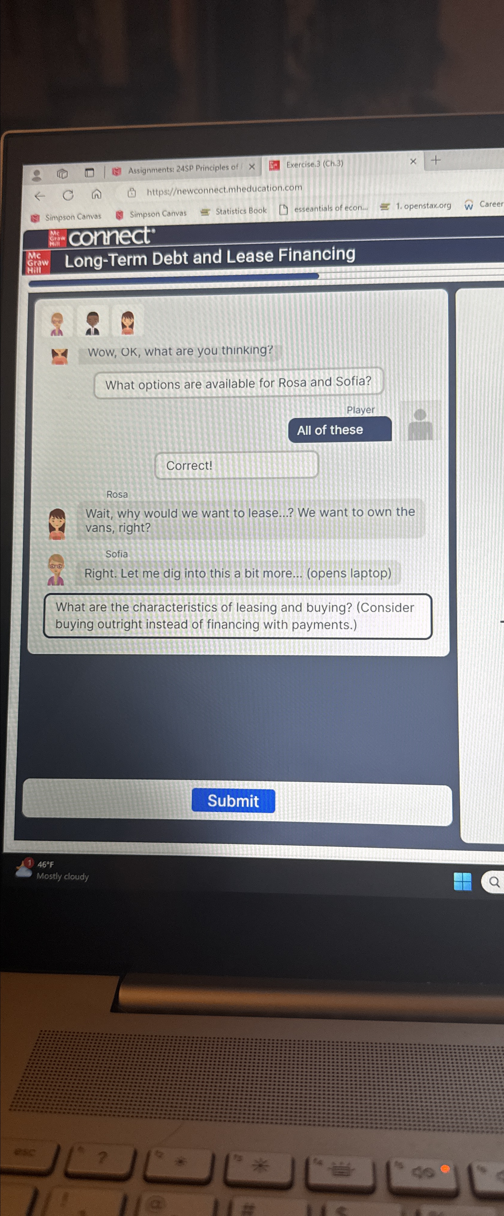  Wow, OK, what are you thinking? What options are available for