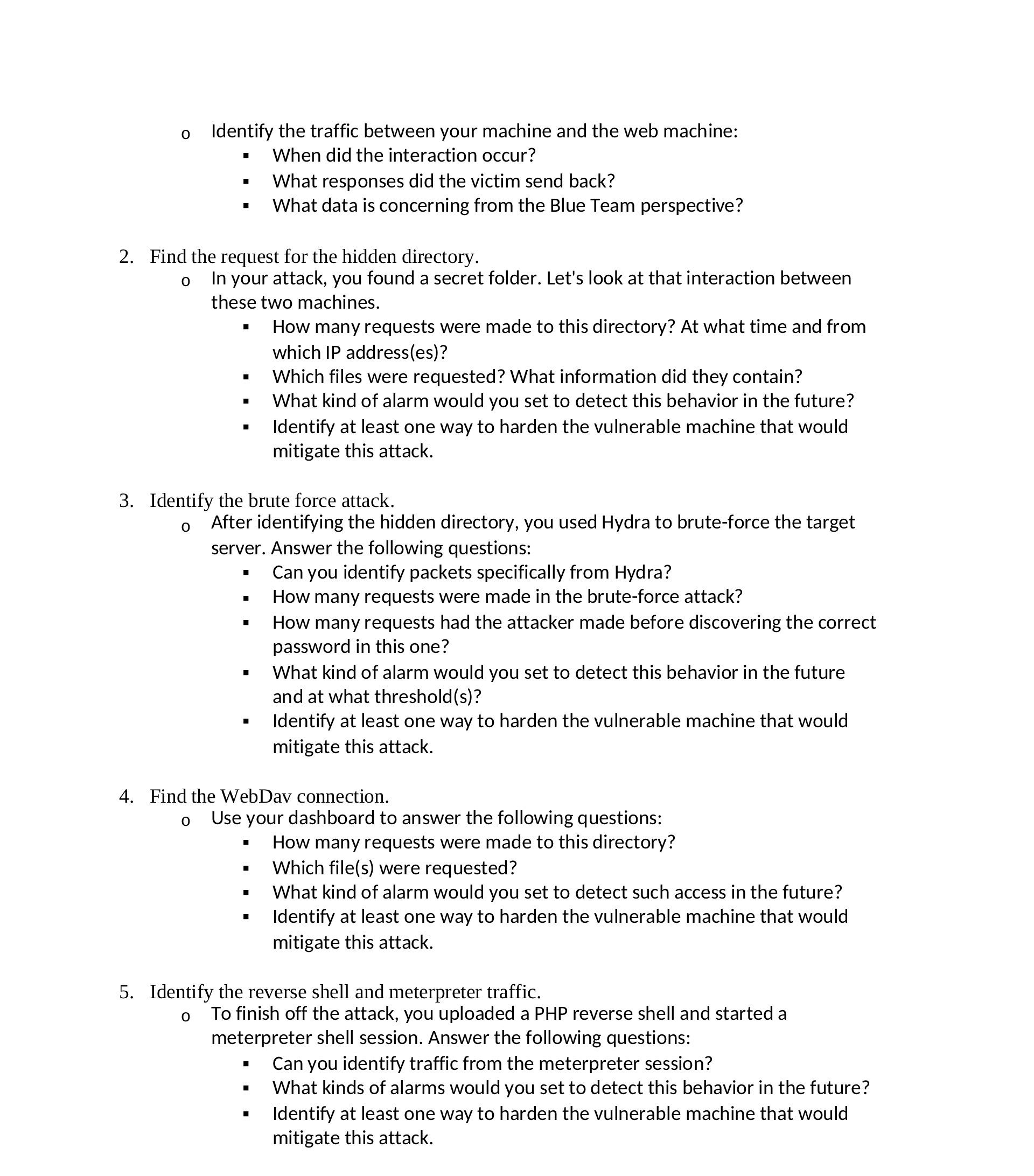 0 Identify the traffic between your machine and the web machine: