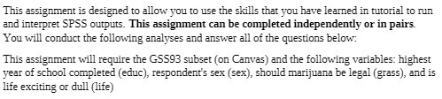 This assignment is designed to allow you to use the skills