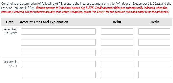 "No Entry" for the account titles and enter O for the amounts.)