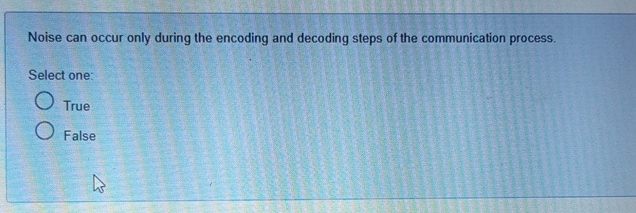  Noise can occur only during the encoding and decoding steps of
