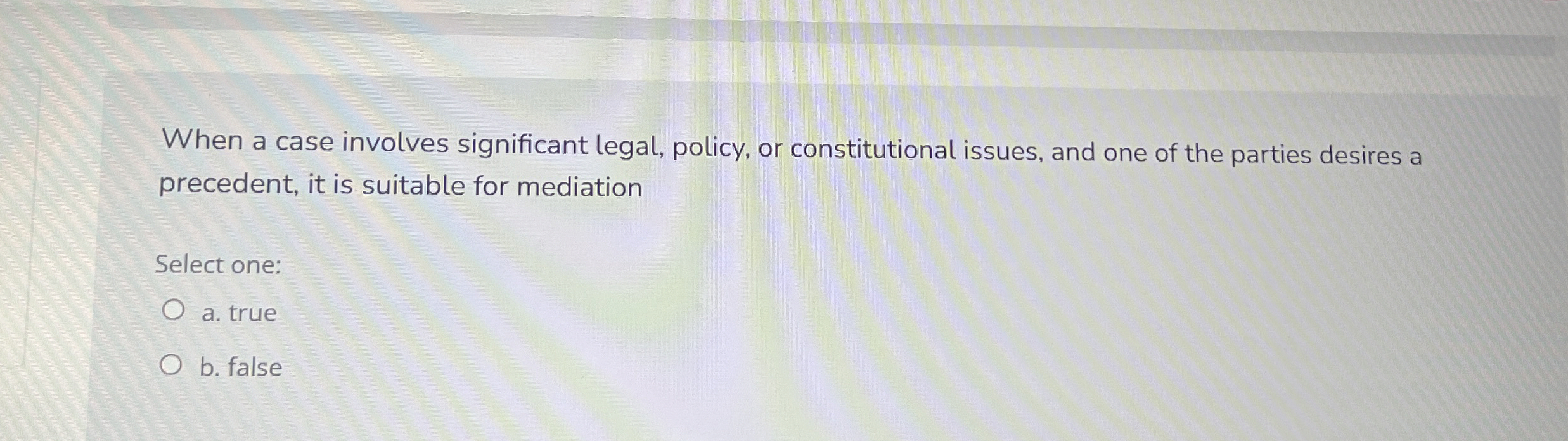  When a case involves significant legal, policy, or constitutional issues, and