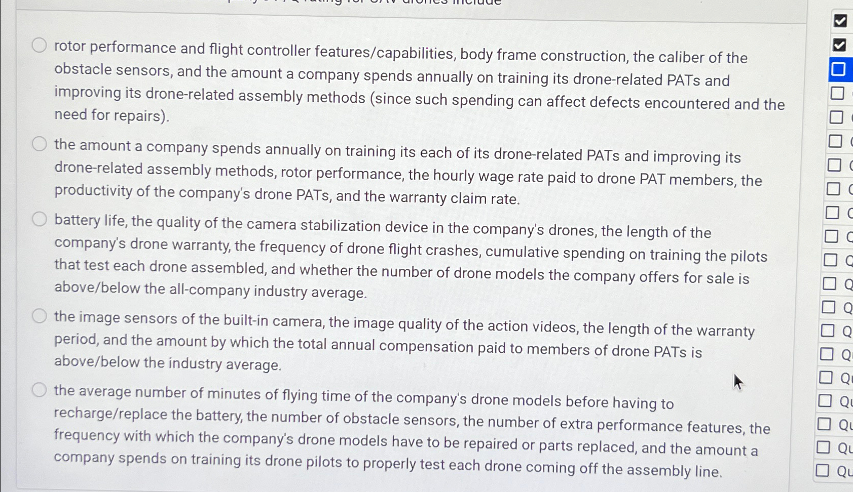  rotor performance and flight controller features/capabilities, body frame construction, the caliber