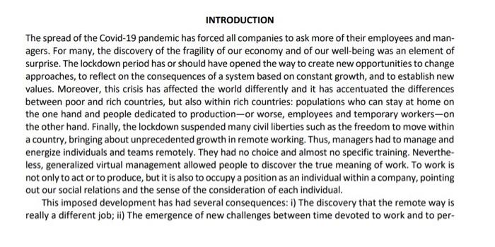  - Read the article and understand the key points- write a