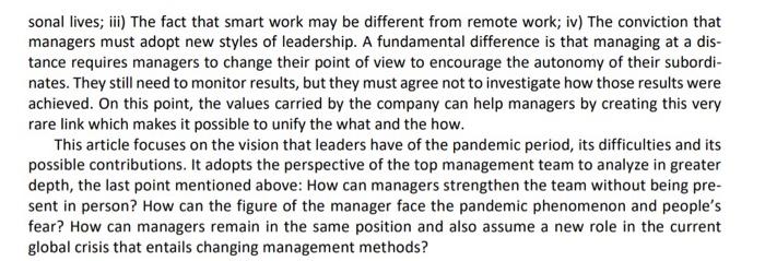 summary of the article (250-300 words) - be clear and to the