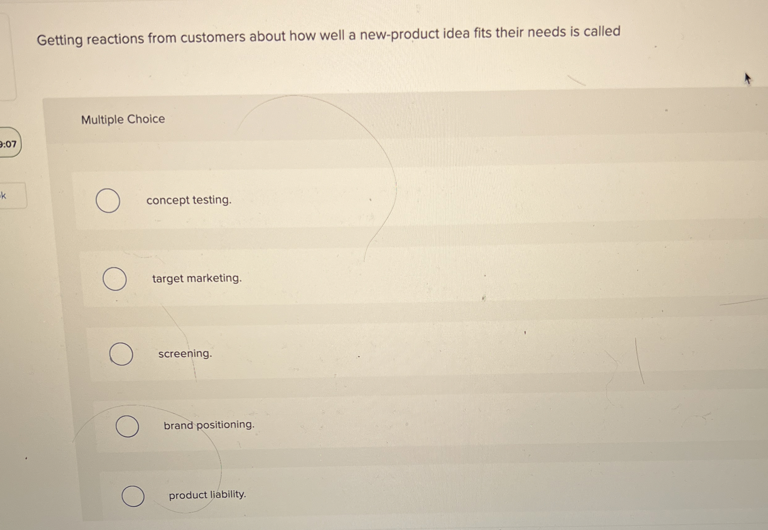  Getting reactions from customers about how well a new-product idea fits