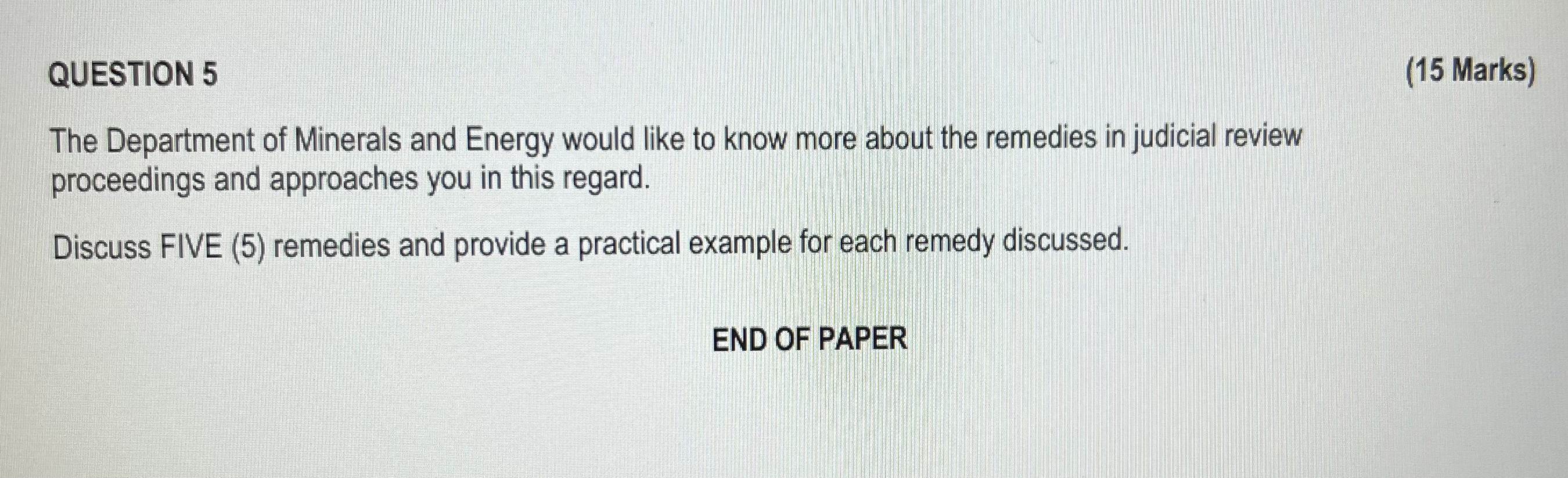  SECTION A [100 MARKS] Read the article below and answer ALL