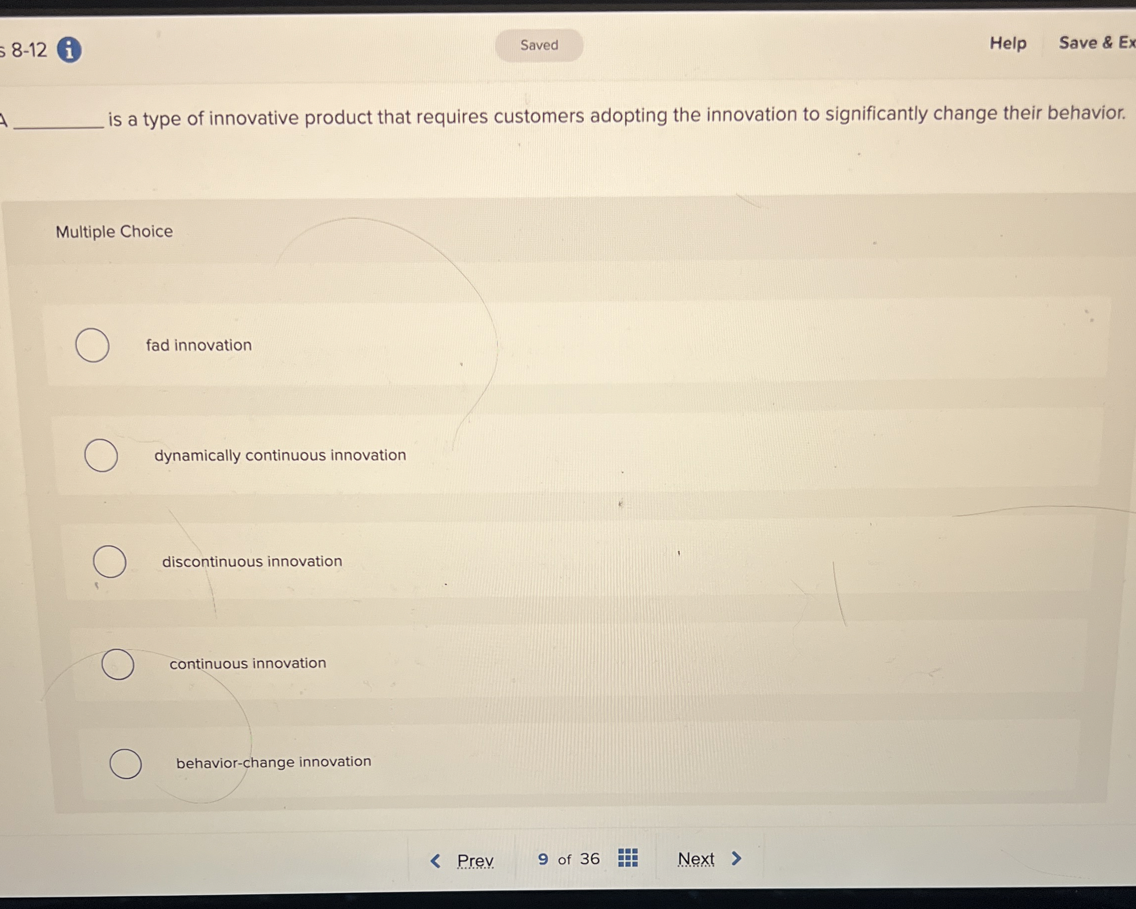  8-12 i Help Save & is a type of innovative product