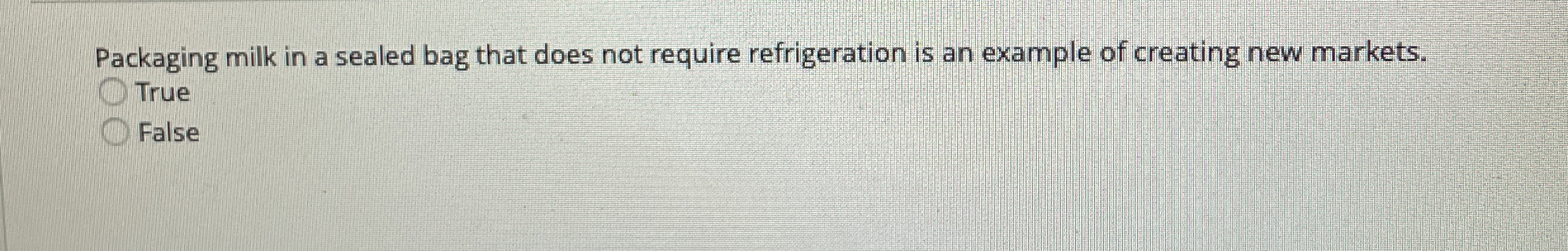  Packaging milk in a sealed bag that does not require refrigeration